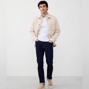 Men's RECENT Banana Republic Slim Fit Traveler Jeans Dark Wash 33X28